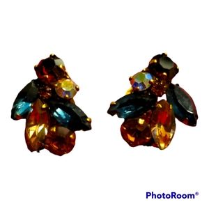 Weiss Vintage Crystal Earrings